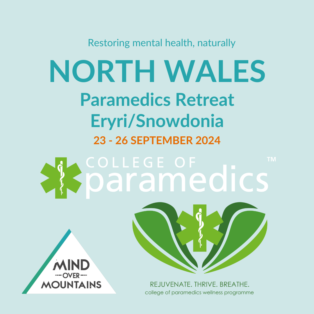 College of Paramedics wellbeing retreat Wales - private event