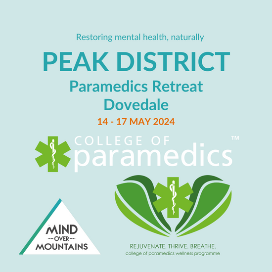 College of Paramedics wellbeing retreat Peaks - private event