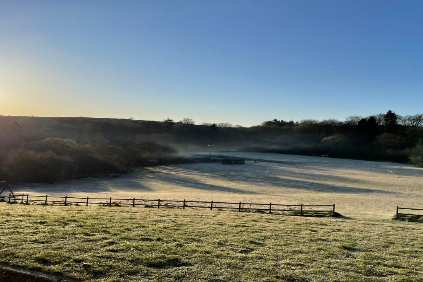view from Heatree House across fields