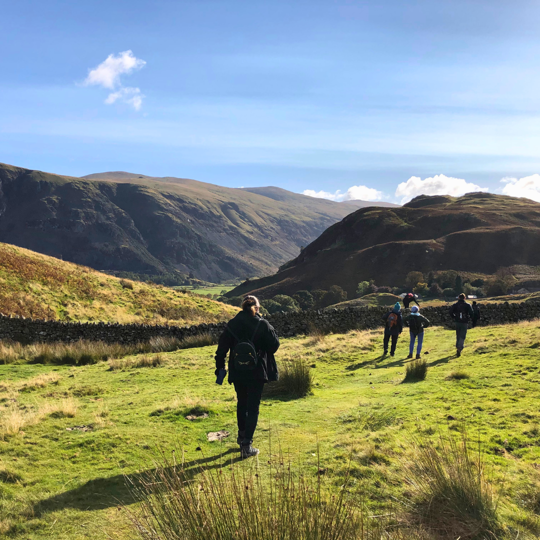 group walking in the Lake District