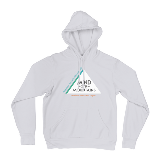 Mind Over Mountains Organic Hoodie various colours
