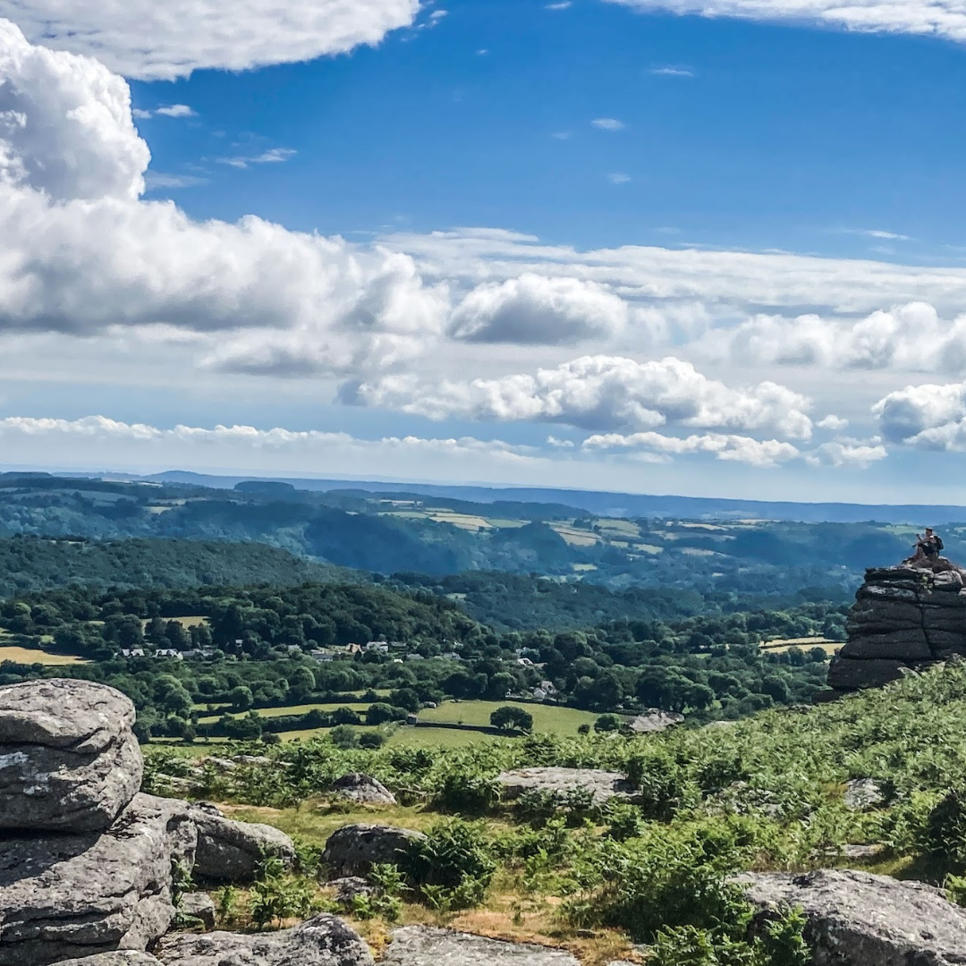 view across Dartmoor during wellbeing retreat