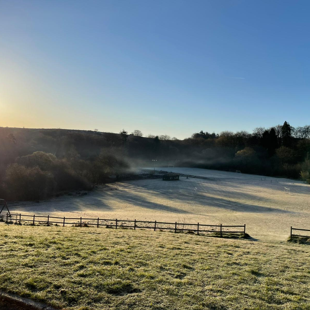 view from Heatree House across fields 