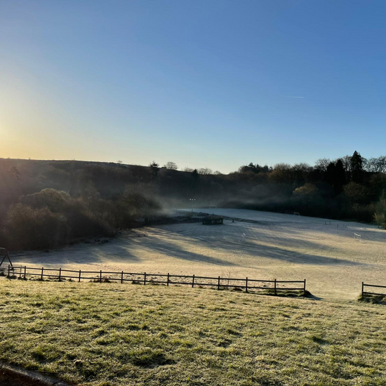 view from Heatree House across fields 