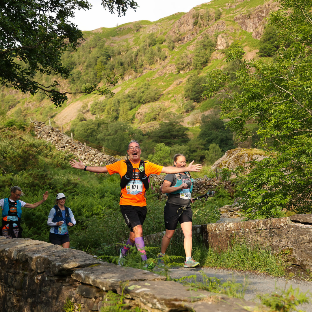 trail runners in the Lake District running for mental health 