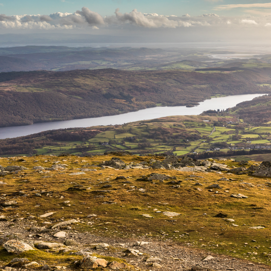 View of Lake Coniston from Mind Over Mountains mental fitness walk