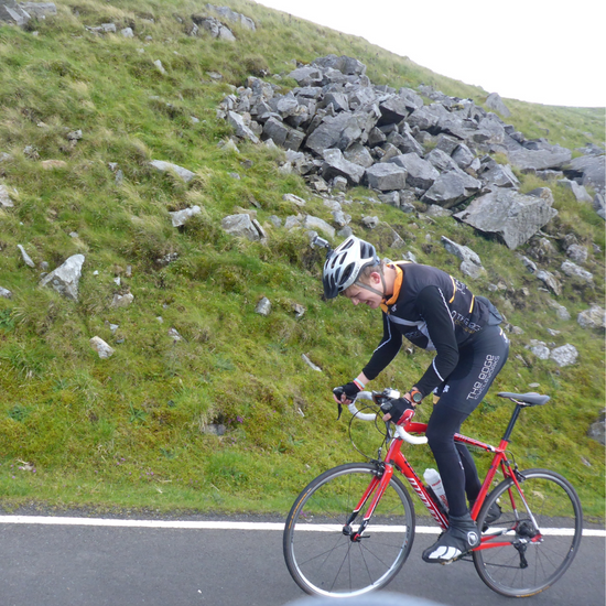 Alex Staniforth cycles the height of Everest for mental health charity