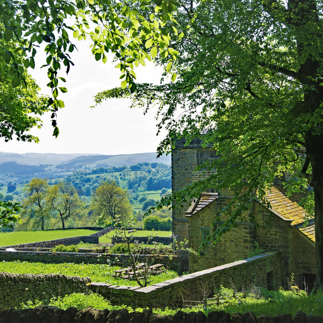church and trees Hathersage area Lake District with Mind Over Mountains
