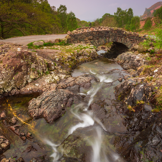 river and stone bridge at Keswick Lake District with Mind Over Mountains charity 